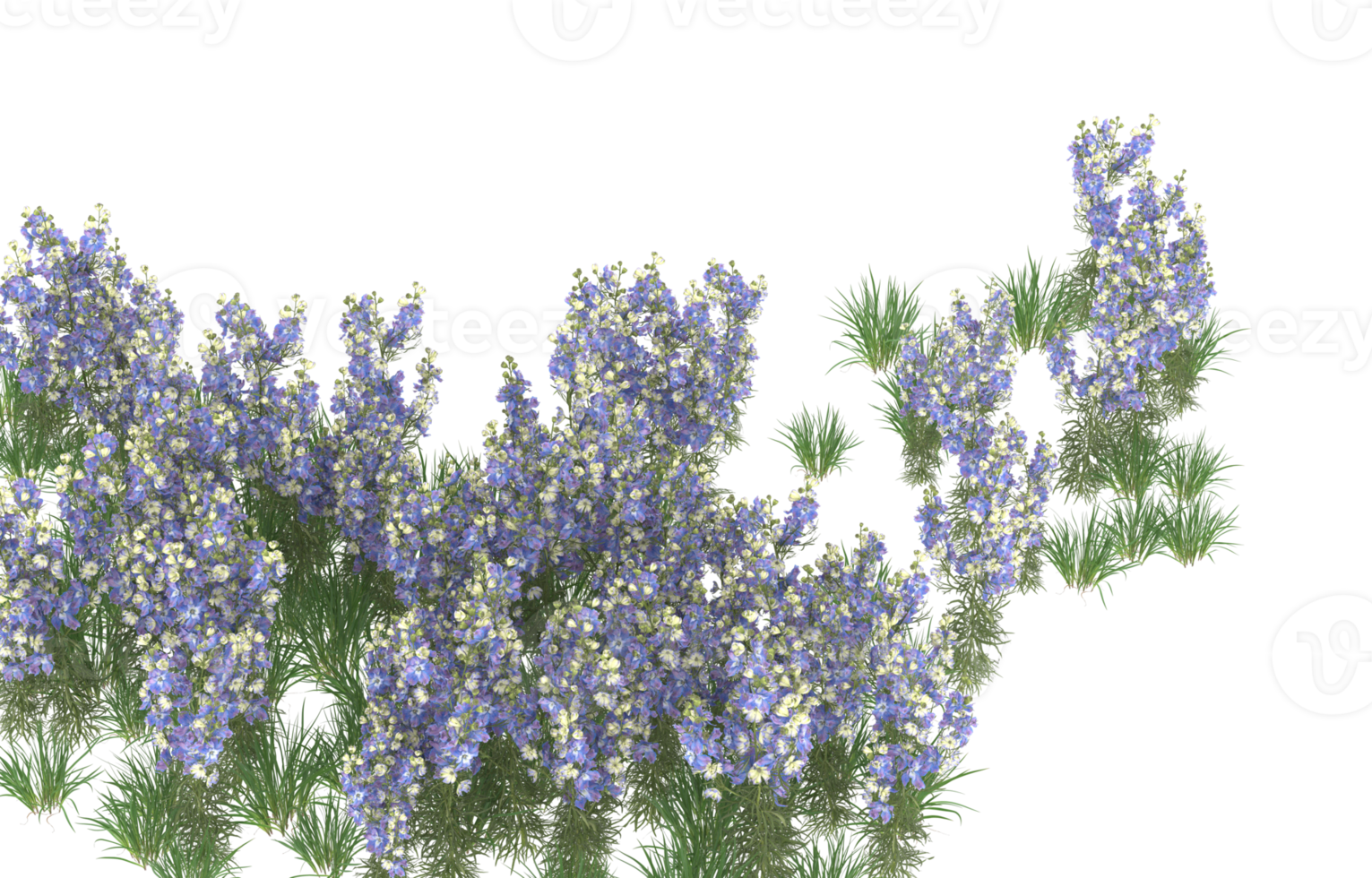 Realistic foliage isolated on transparent background. 3d rendering - illustration png