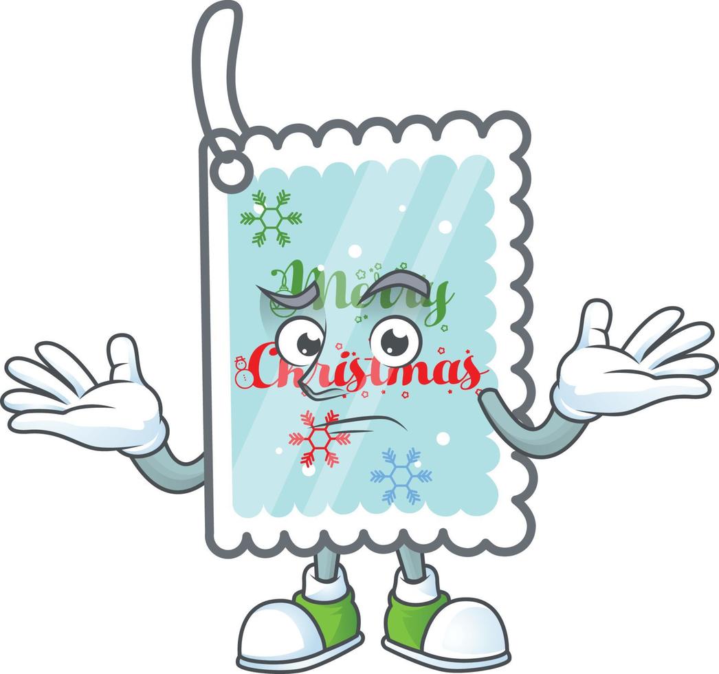 dibujos animados de tarjeta de felicitación de navidad vector