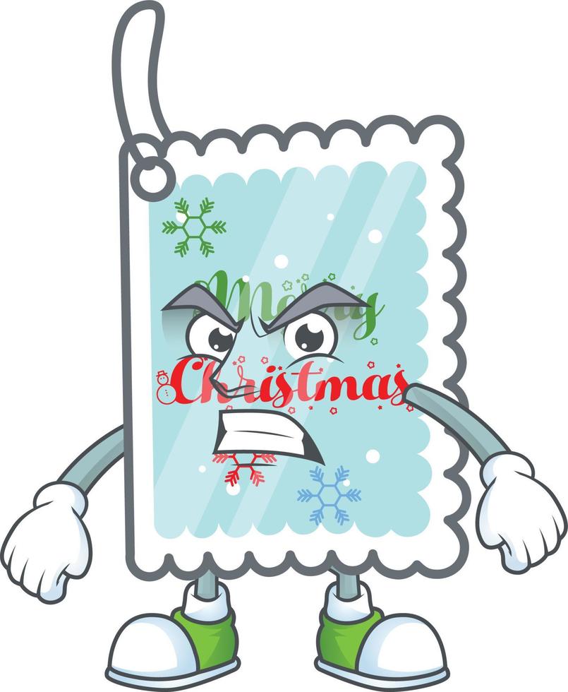 dibujos animados de tarjeta de felicitación de navidad vector