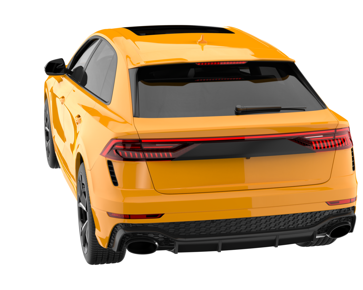 Realistic SUV isolated on transparent background. 3d rendering - illustration png