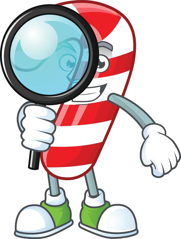 Christmas candy cane cartoon vector