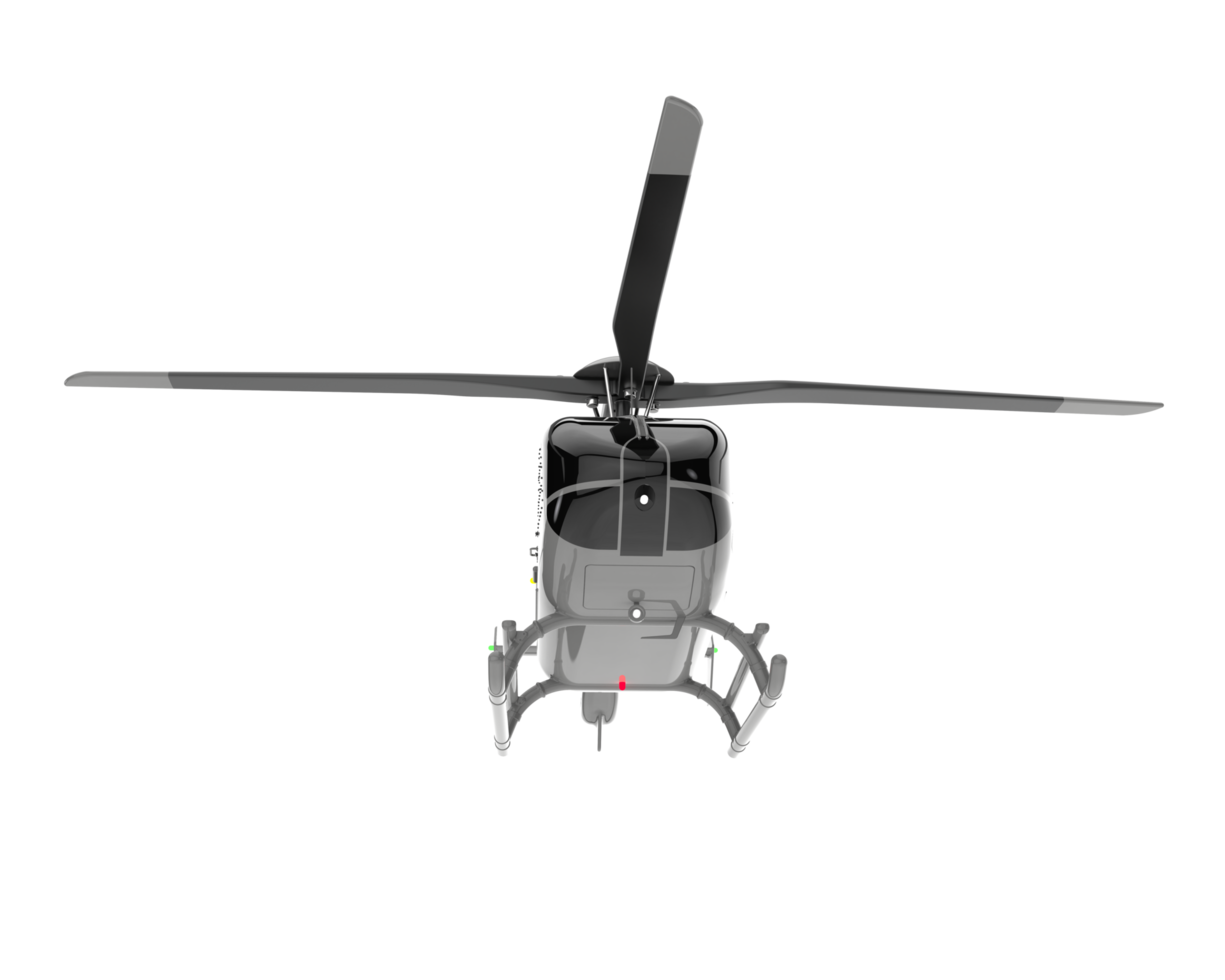 Helicopter isolated on transparent background. 3d rendering - illustration png