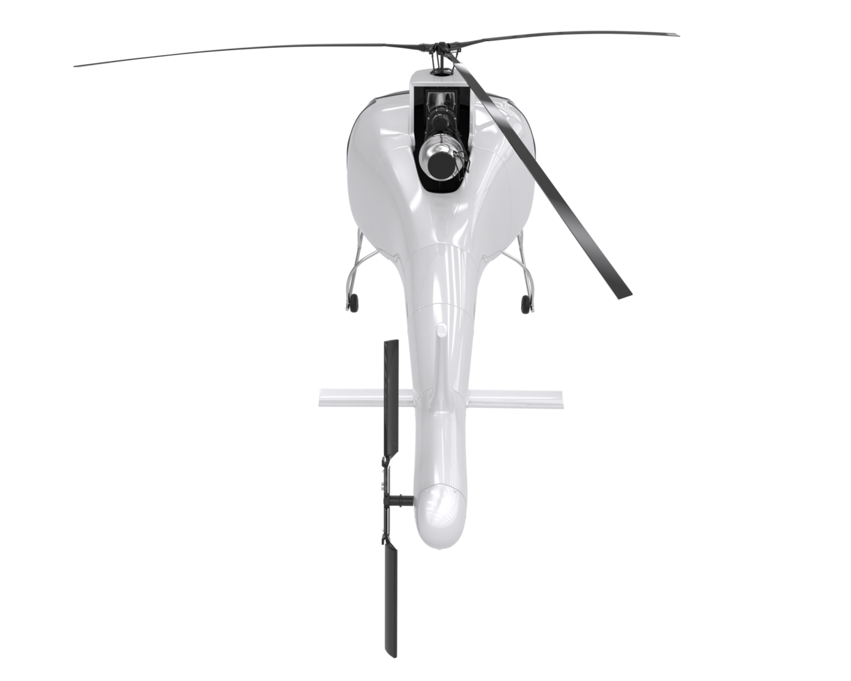 Helicopter isolated on transparent background. 3d rendering - illustration png