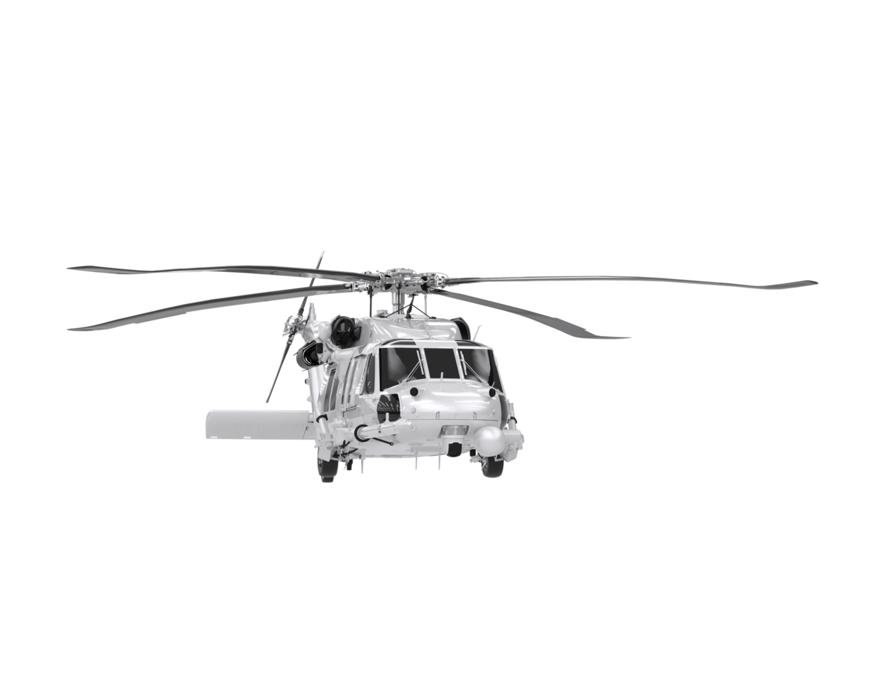 Helicopter isolated on transparent background. 3d rendering - illustration png