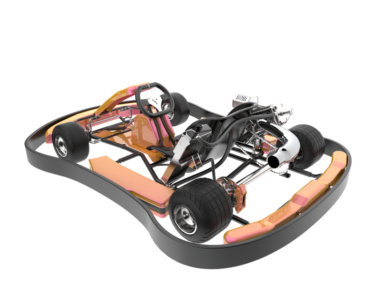Modern car isolated on transparent background. 3d rendering - illustration png