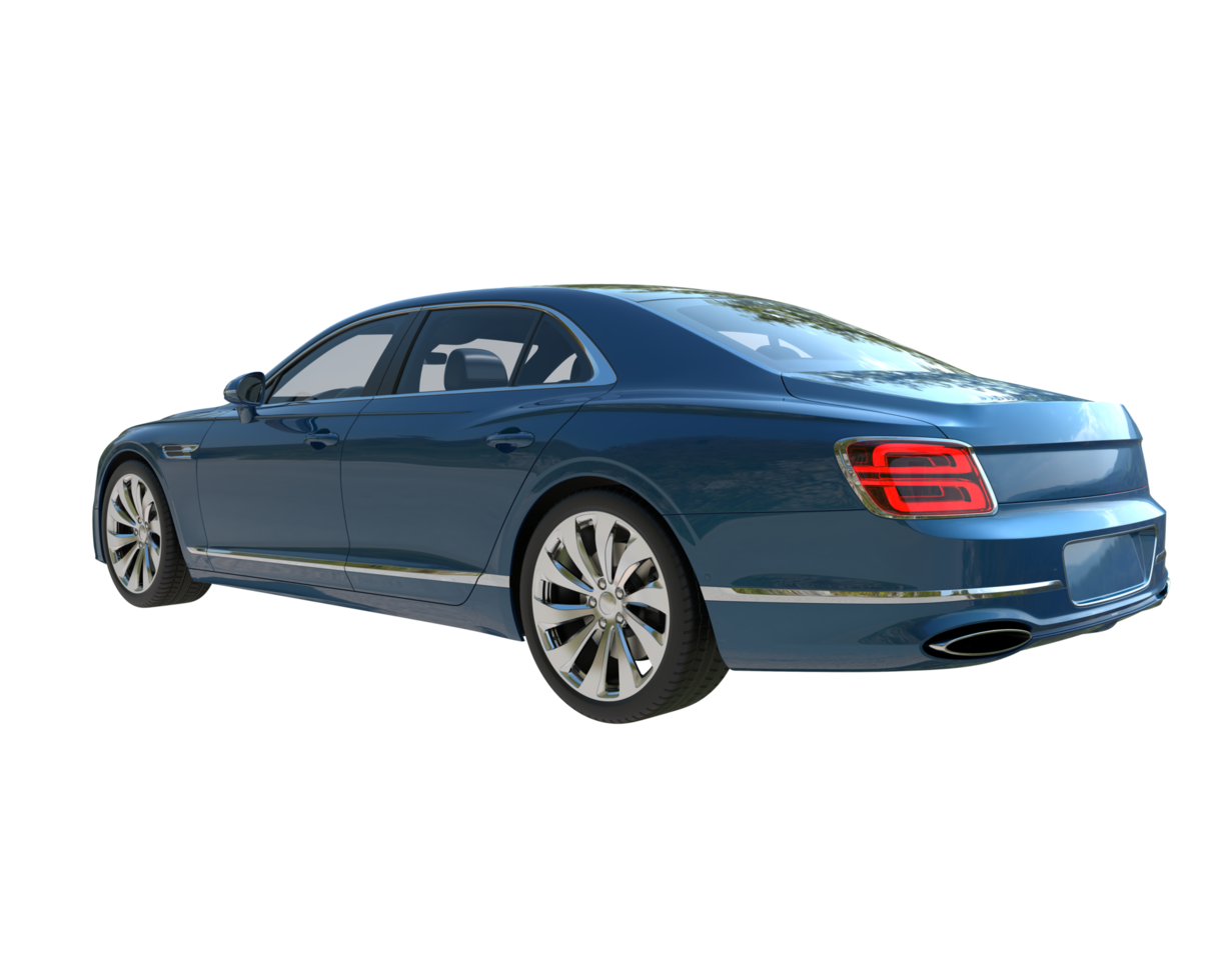 Modern car isolated on transparent background. 3d rendering - illustration png