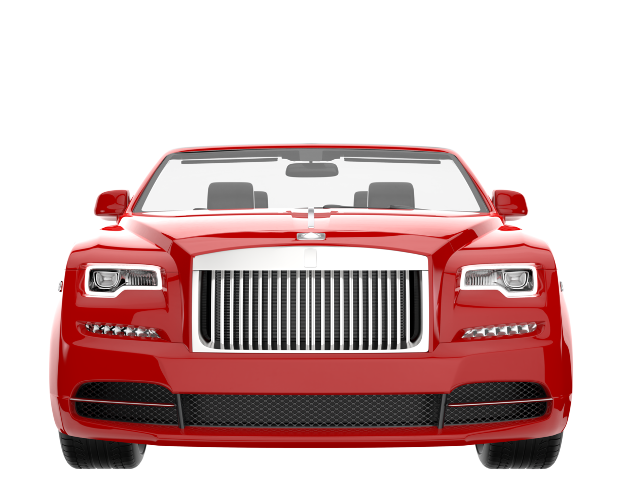 Modern car isolated on transparent background. 3d rendering - illustration png