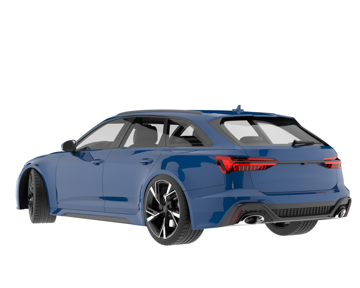 Modern car isolated on transparent background. 3d rendering - illustration png