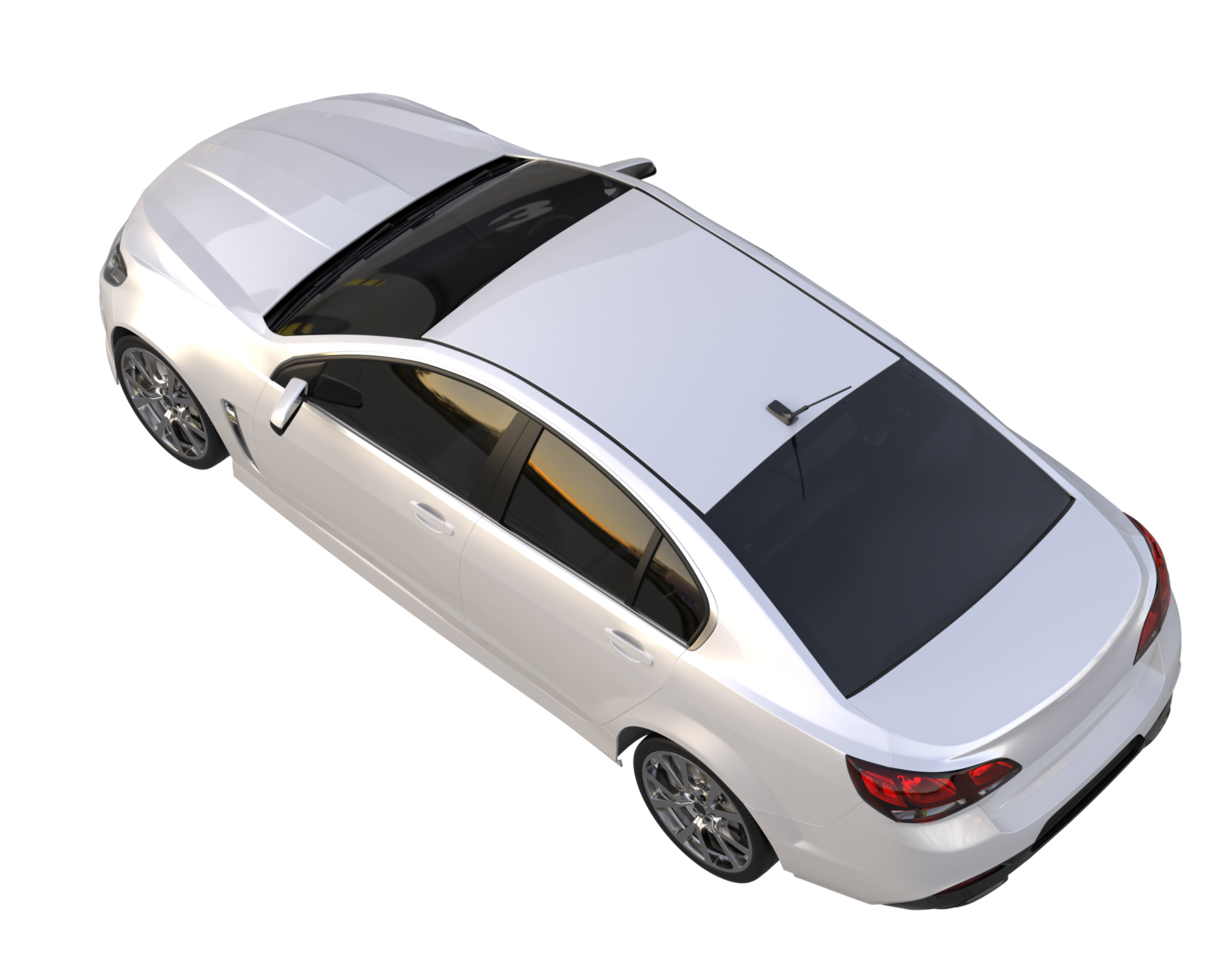 Modern car isolated on transparent background. 3d rendering - illustration png