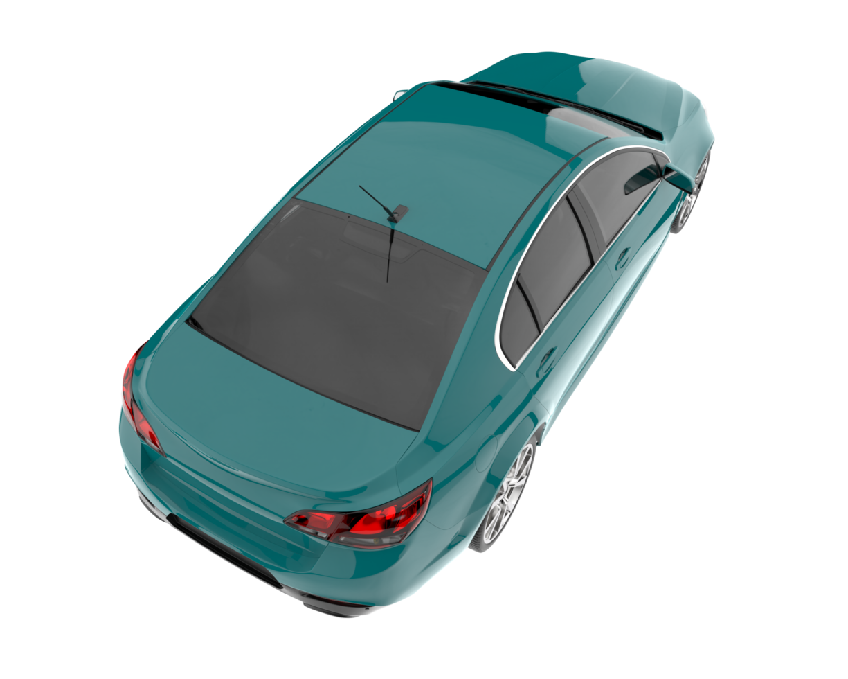 Modern car isolated on transparent background. 3d rendering - illustration png