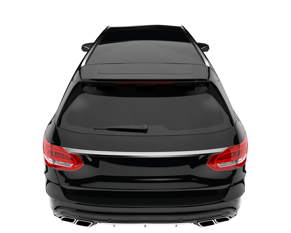 Modern car isolated on transparent background. 3d rendering - illustration png