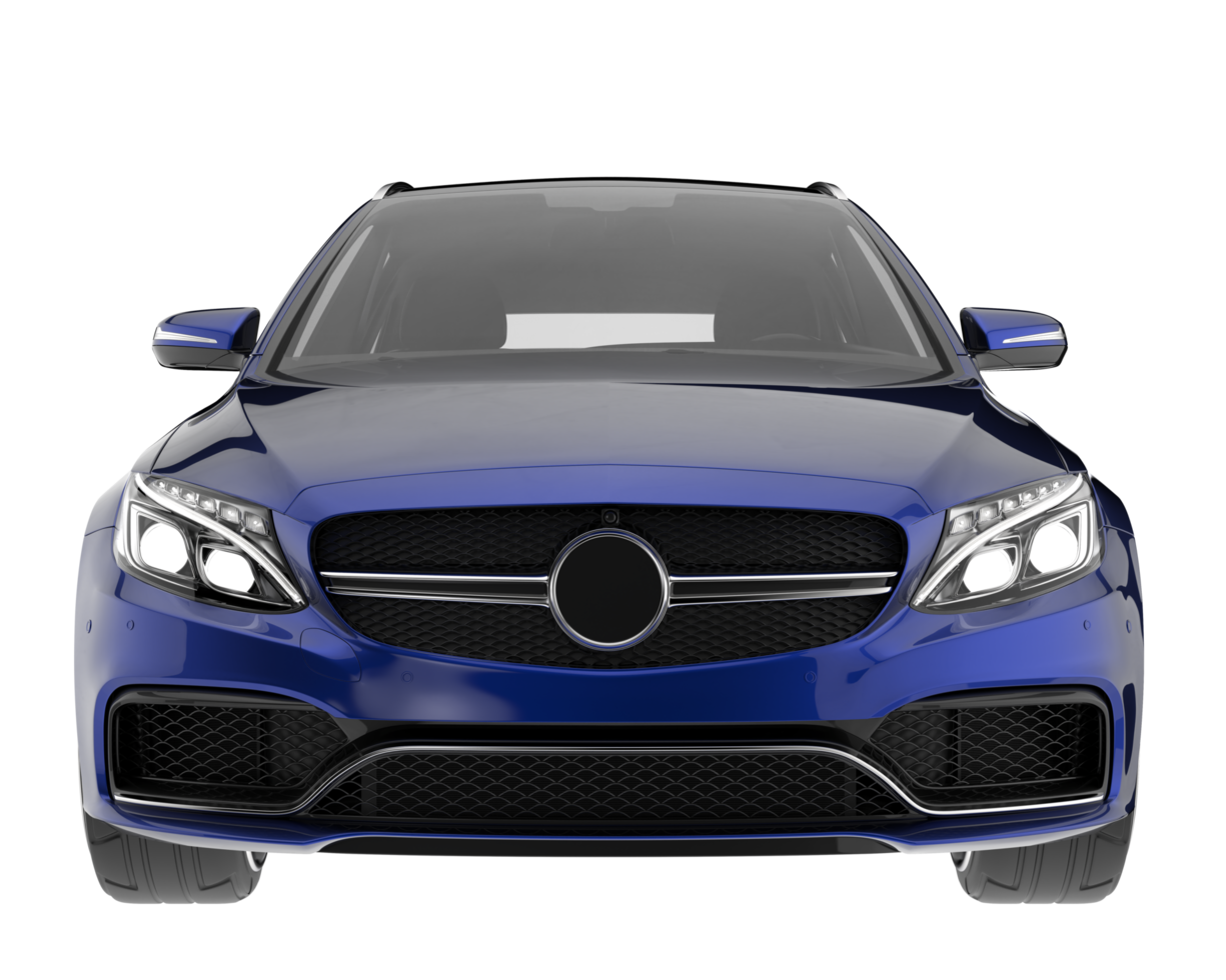 Modern car isolated on transparent background. 3d rendering - illustration png