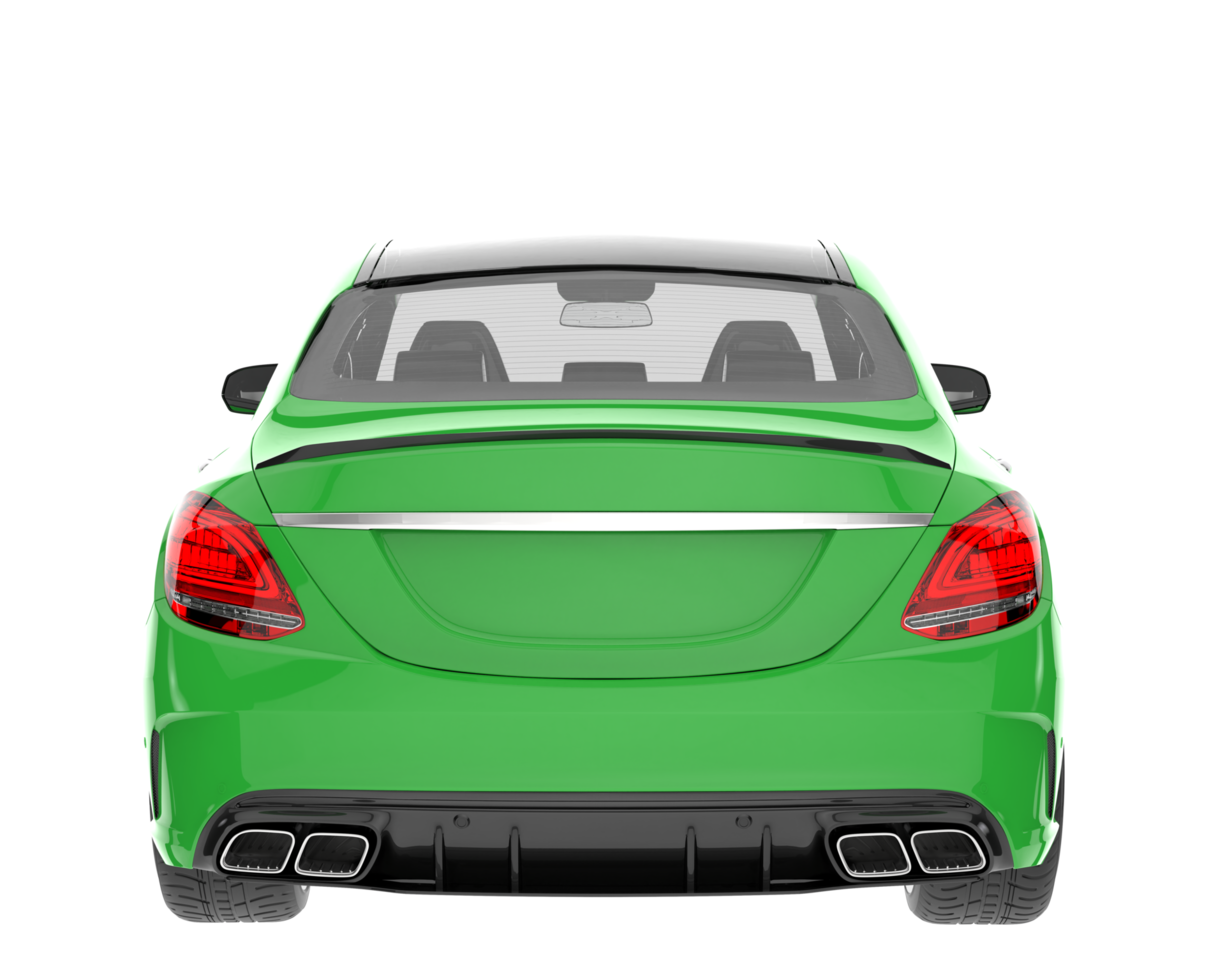 Modern car isolated on transparent background. 3d rendering - illustration png