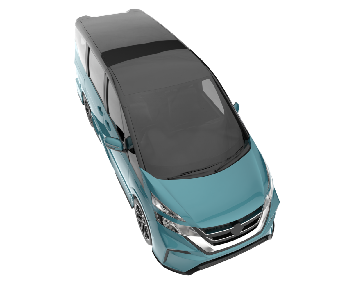 Modern car isolated on transparent background. 3d rendering - illustration png