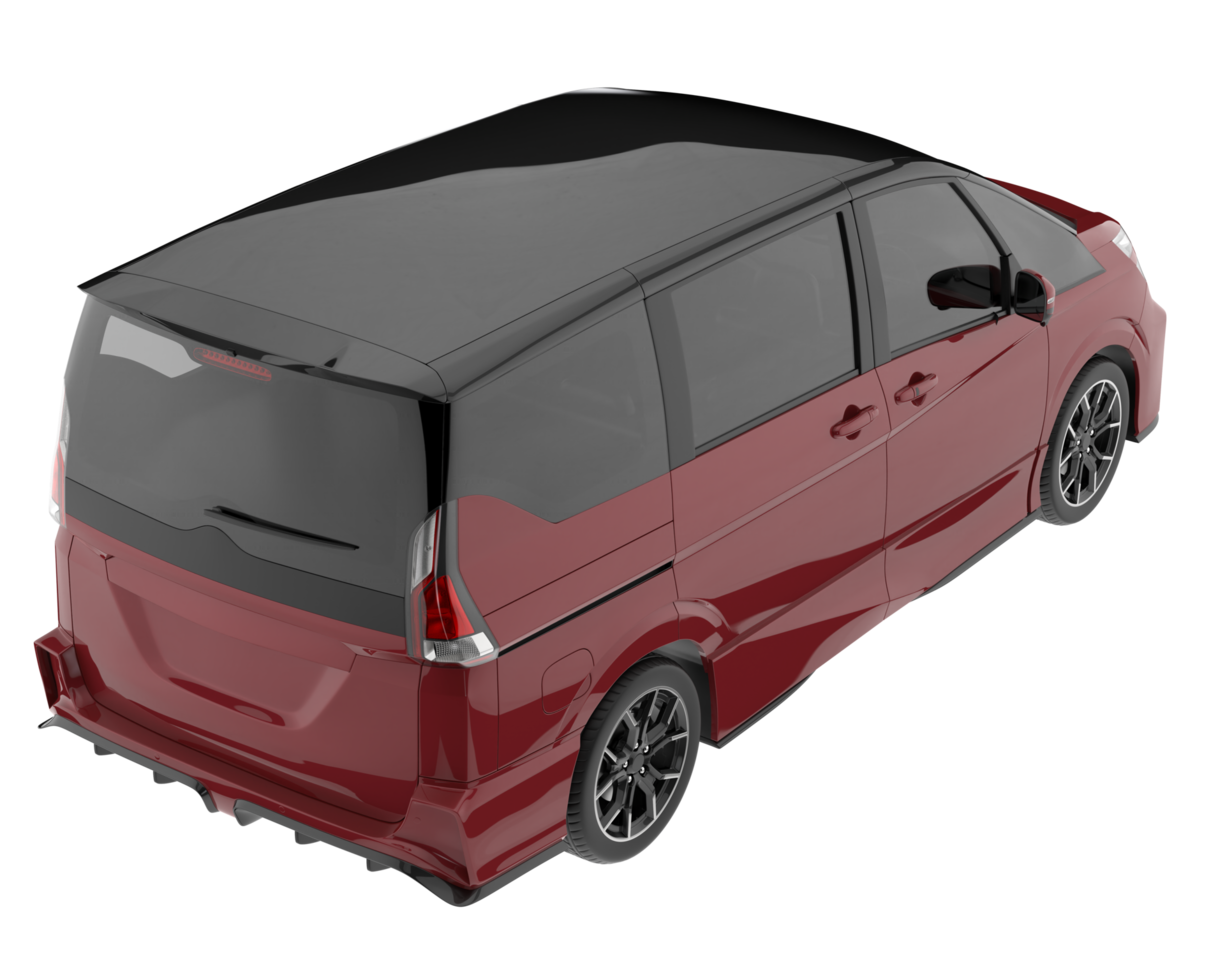 Modern car isolated on transparent background. 3d rendering - illustration png