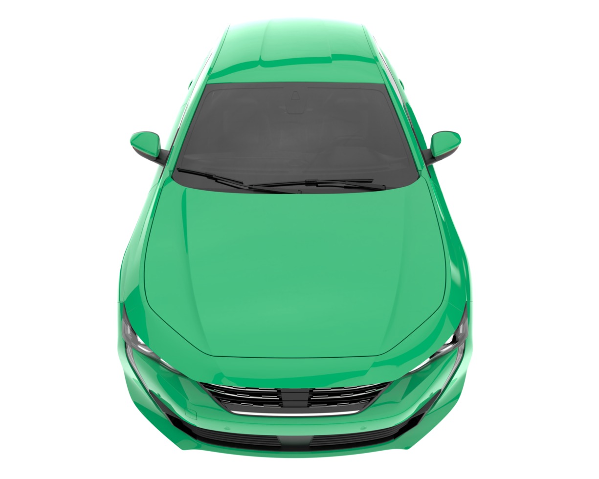Modern car isolated on transparent background. 3d rendering - illustration png