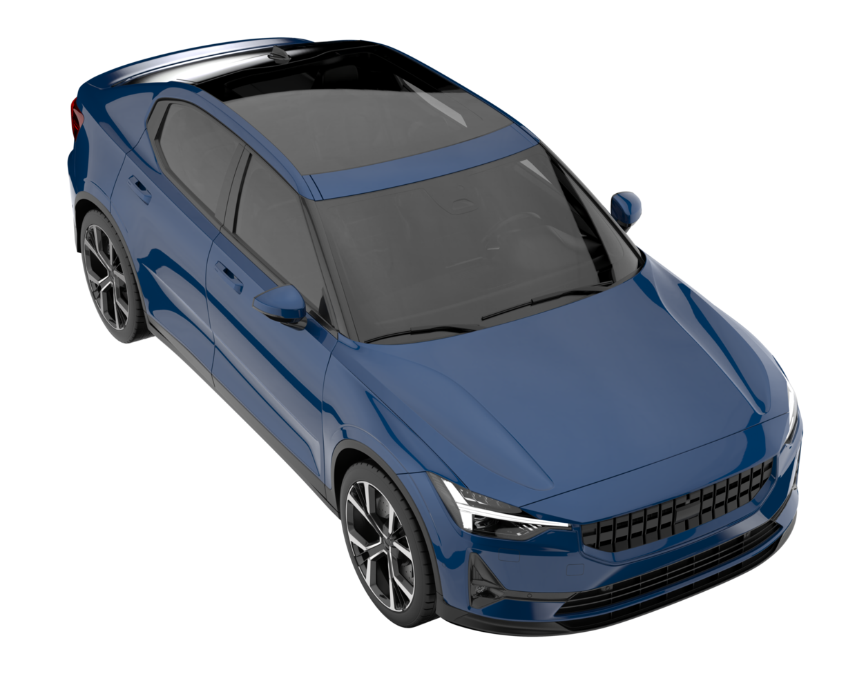 Modern car isolated on transparent background. 3d rendering - illustration png