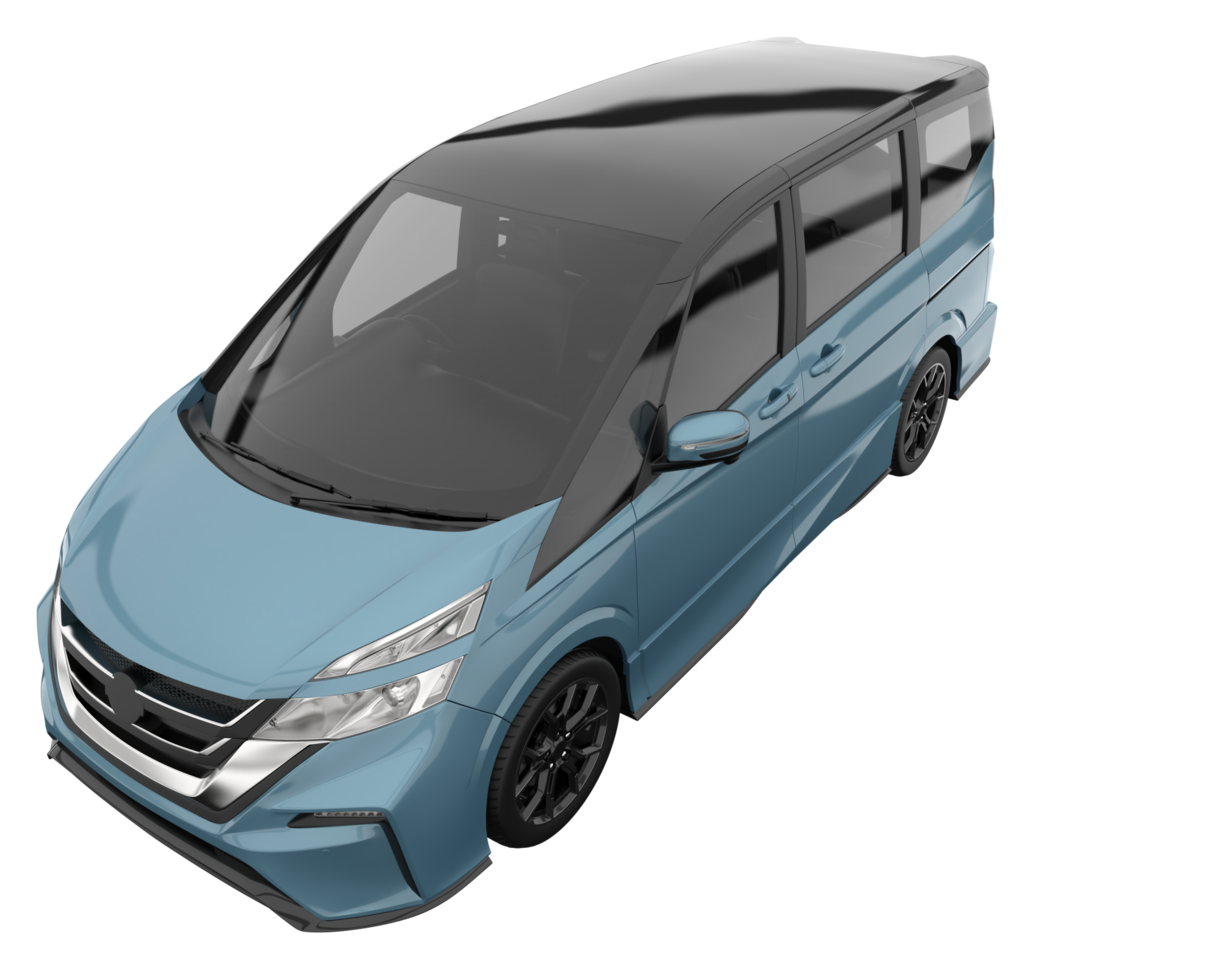 Modern car isolated on transparent background. 3d rendering - illustration png