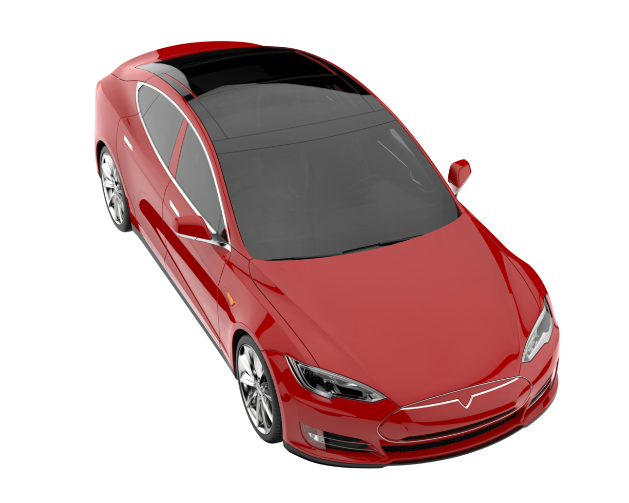 Modern car isolated on transparent background. 3d rendering - illustration png