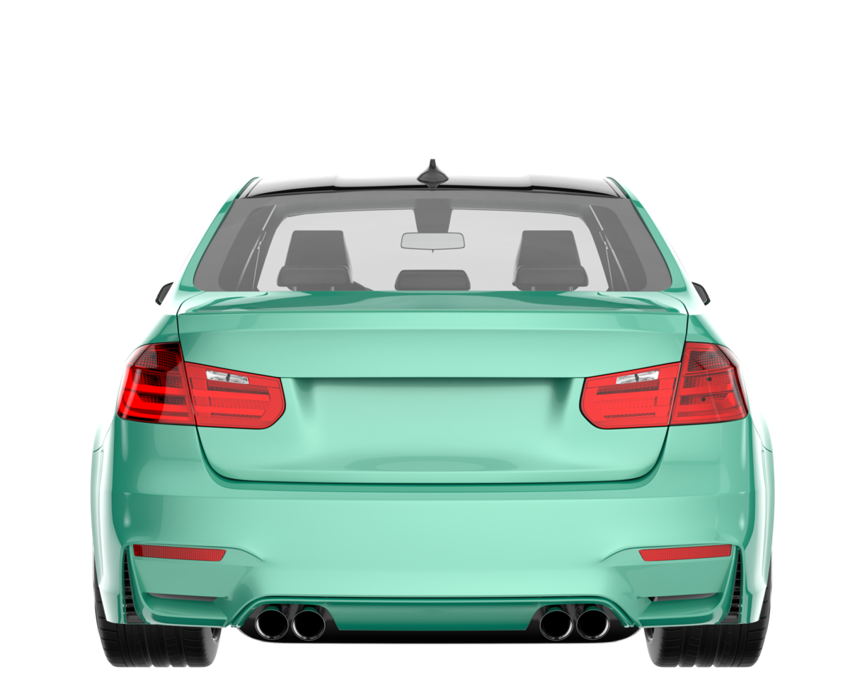 Modern car isolated on transparent background. 3d rendering - illustration png