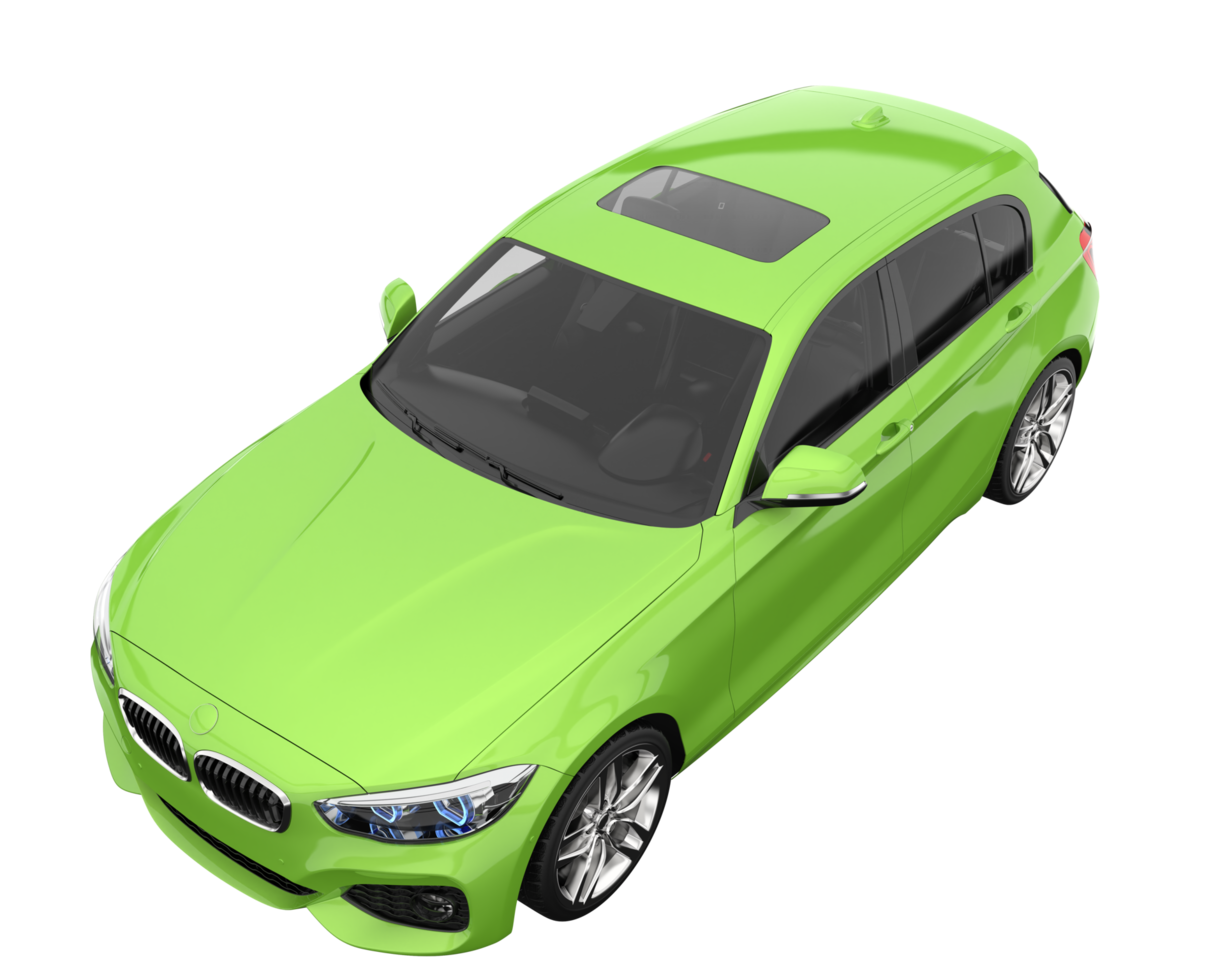 Modern car isolated on transparent background. 3d rendering - illustration png