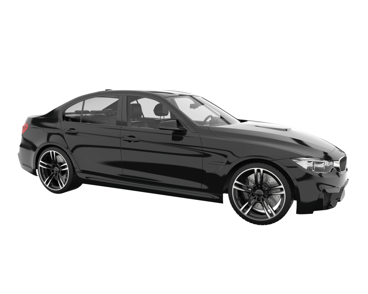Modern car isolated on transparent background. 3d rendering - illustration png