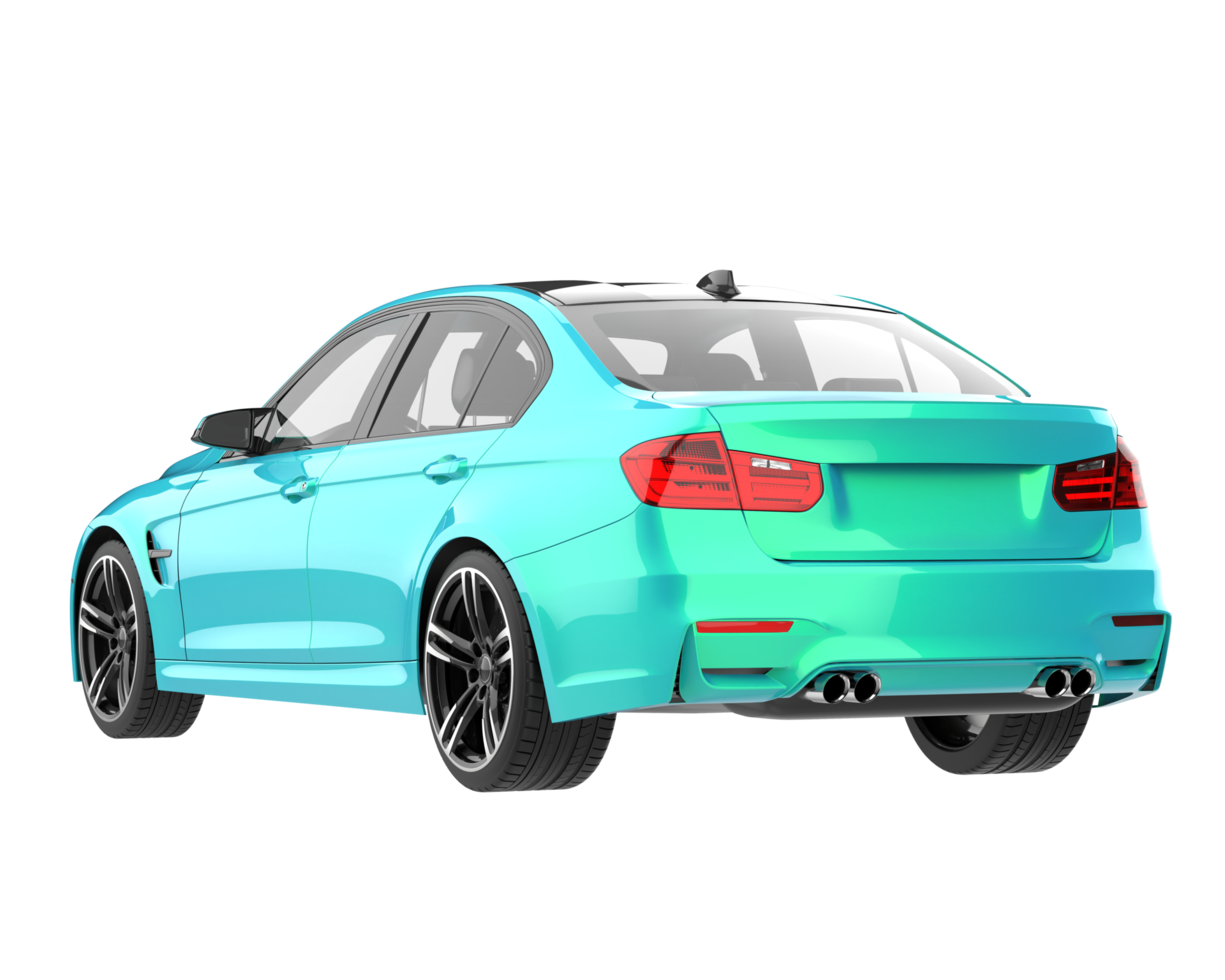 Modern car isolated on transparent background. 3d rendering - illustration png