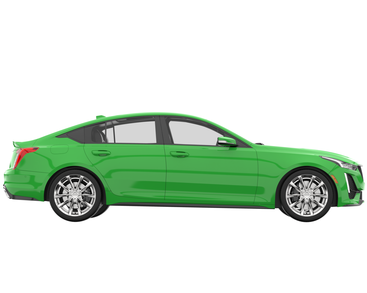Modern car isolated on transparent background. 3d rendering - illustration png
