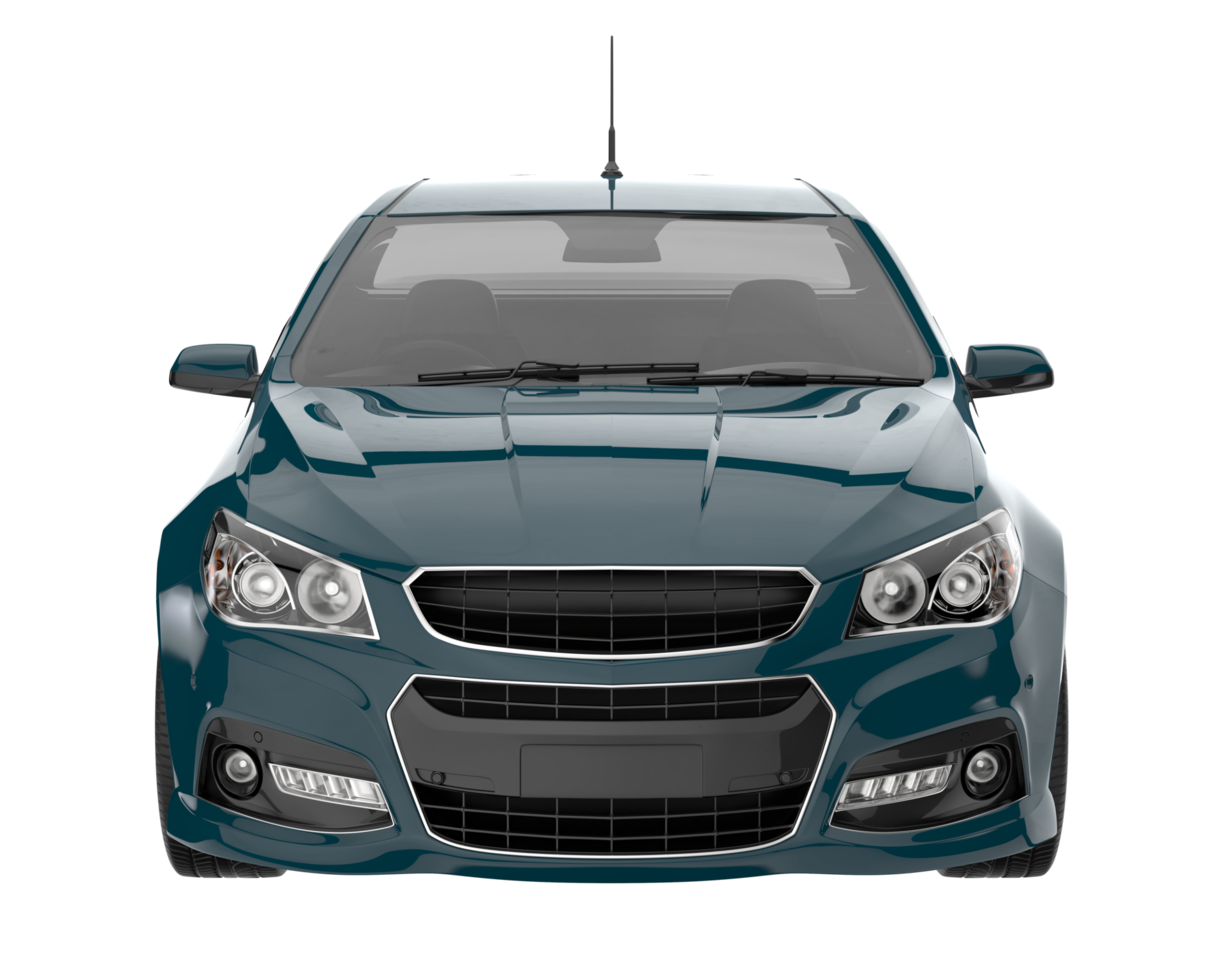 Modern car isolated on transparent background. 3d rendering - illustration png