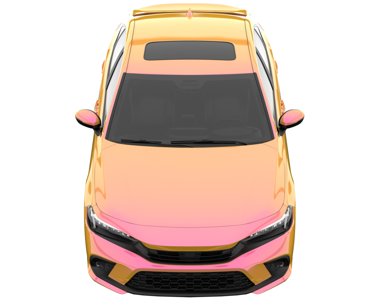 Modern car isolated on transparent background. 3d rendering - illustration png