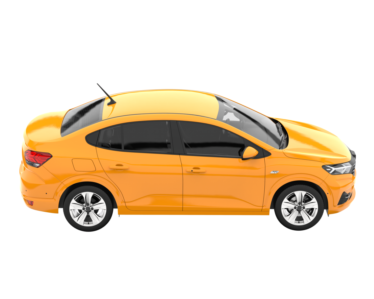 Modern car isolated on transparent background. 3d rendering - illustration png