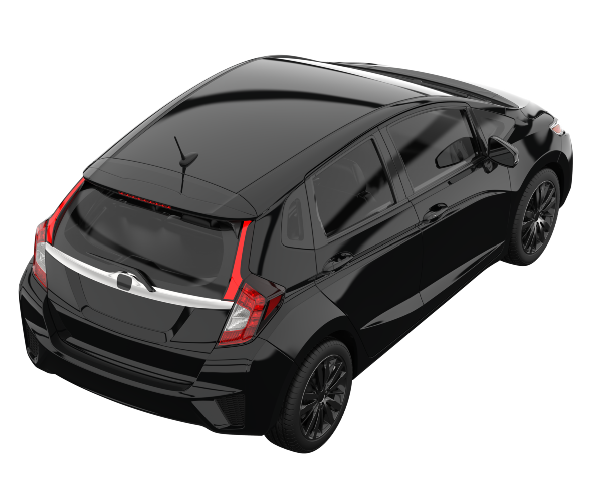Modern car isolated on transparent background. 3d rendering - illustration png