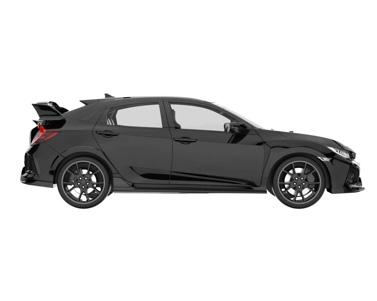 Modern car isolated on transparent background. 3d rendering - illustration png