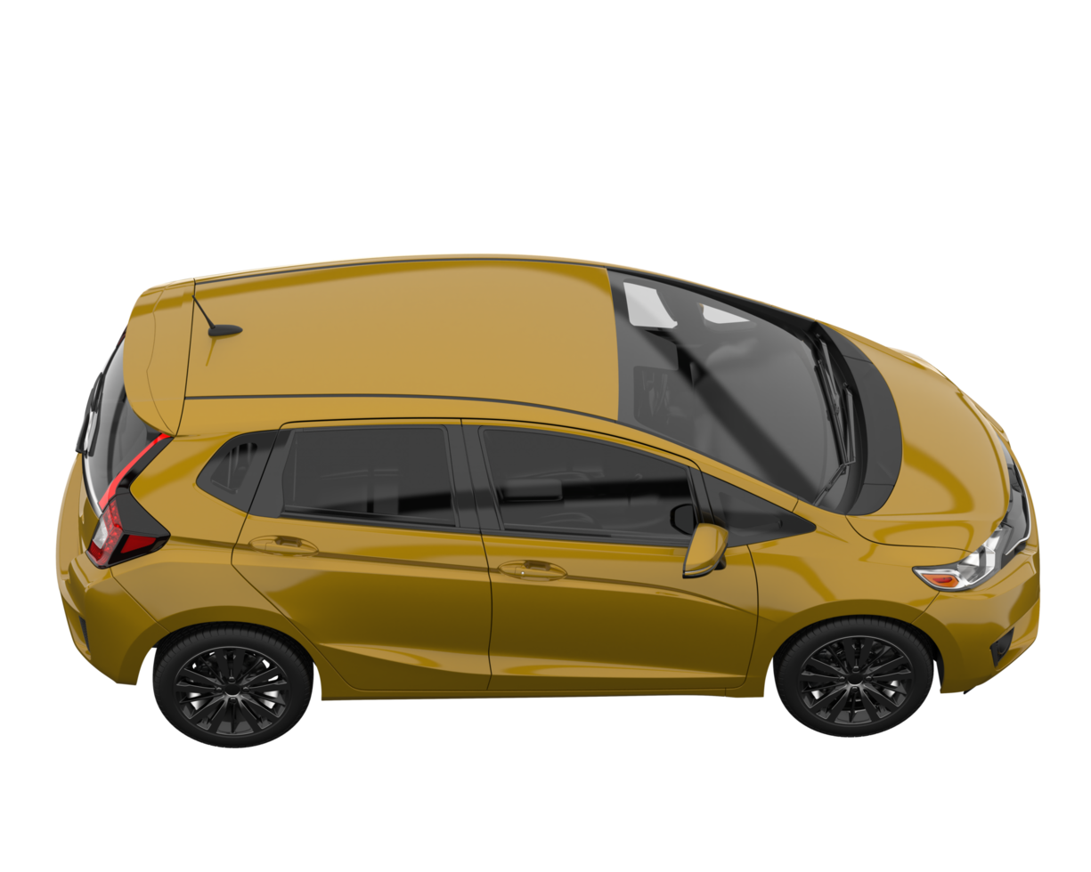 Modern car isolated on transparent background. 3d rendering - illustration png
