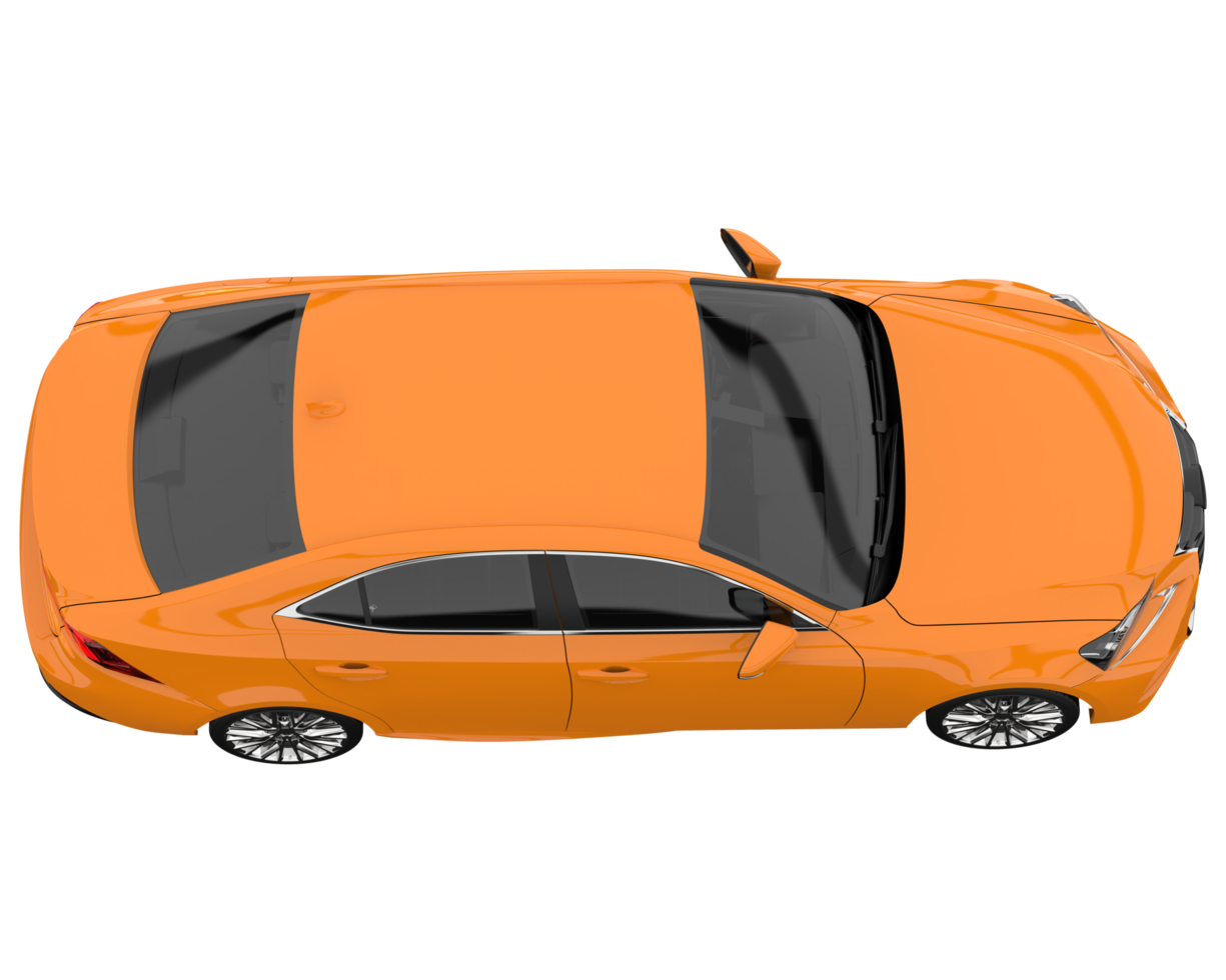 Modern car isolated on transparent background. 3d rendering - illustration png