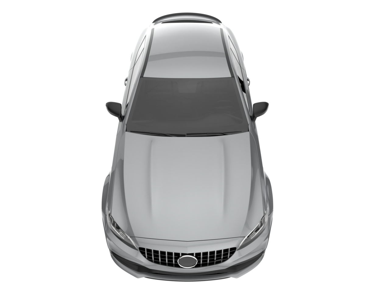 Modern car isolated on transparent background. 3d rendering - illustration png