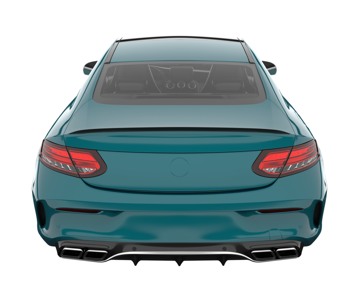 Modern car isolated on transparent background. 3d rendering - illustration png