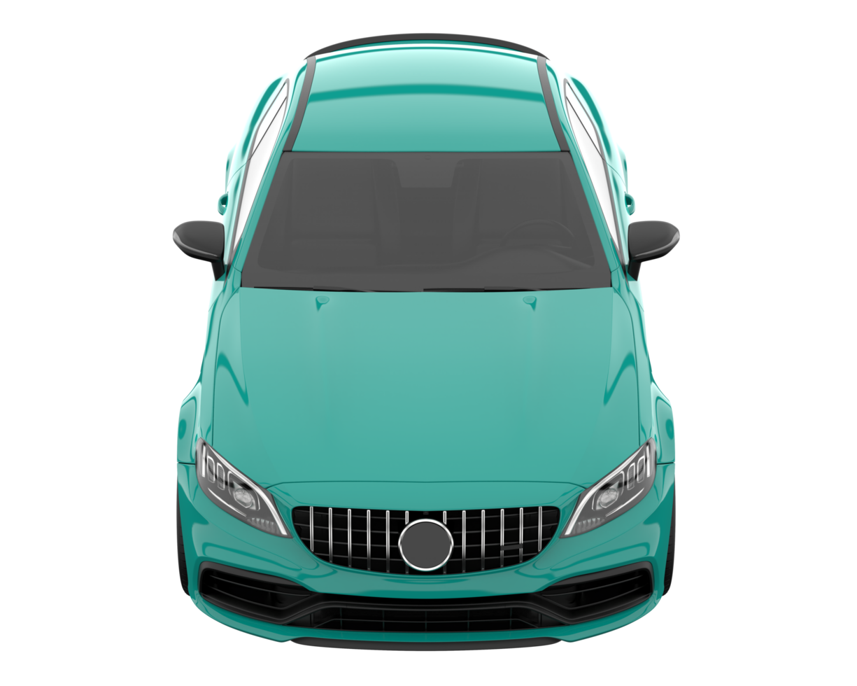 Modern car isolated on transparent background. 3d rendering - illustration png