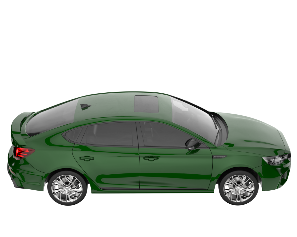 coche moderno aislado sobre fondo transparente. Representación 3d - ilustración png