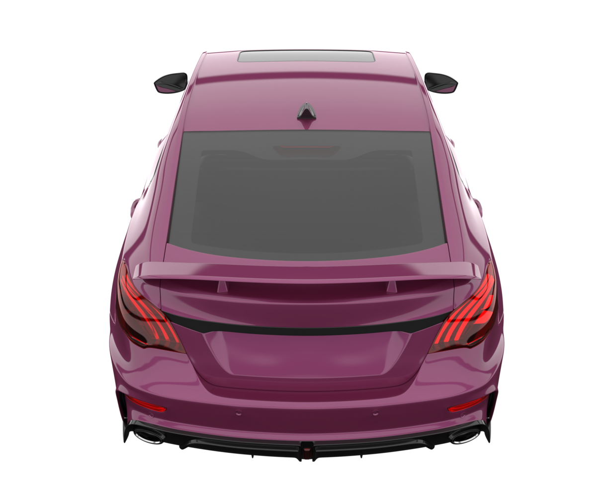 Modern car isolated on transparent background. 3d rendering - illustration png