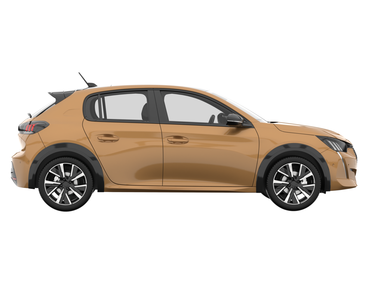 Modern car isolated on transparent background. 3d rendering - illustration png