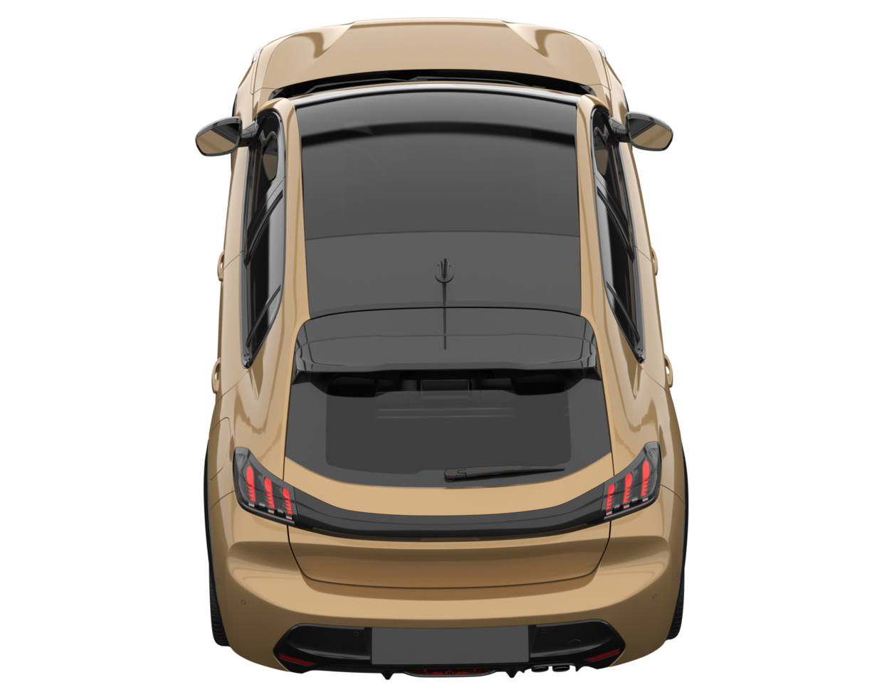 Modern car isolated on transparent background. 3d rendering - illustration png