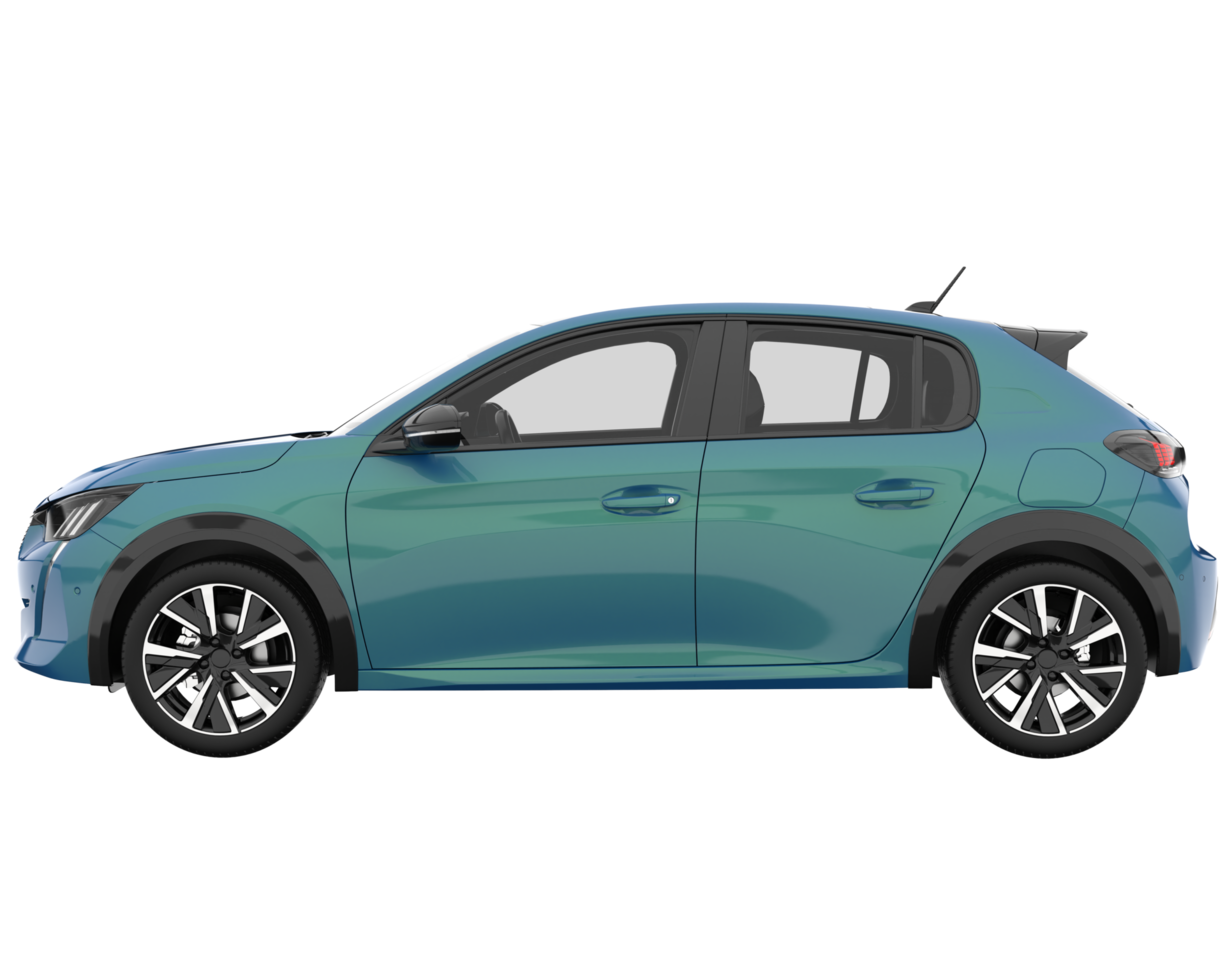Modern car isolated on transparent background. 3d rendering - illustration png
