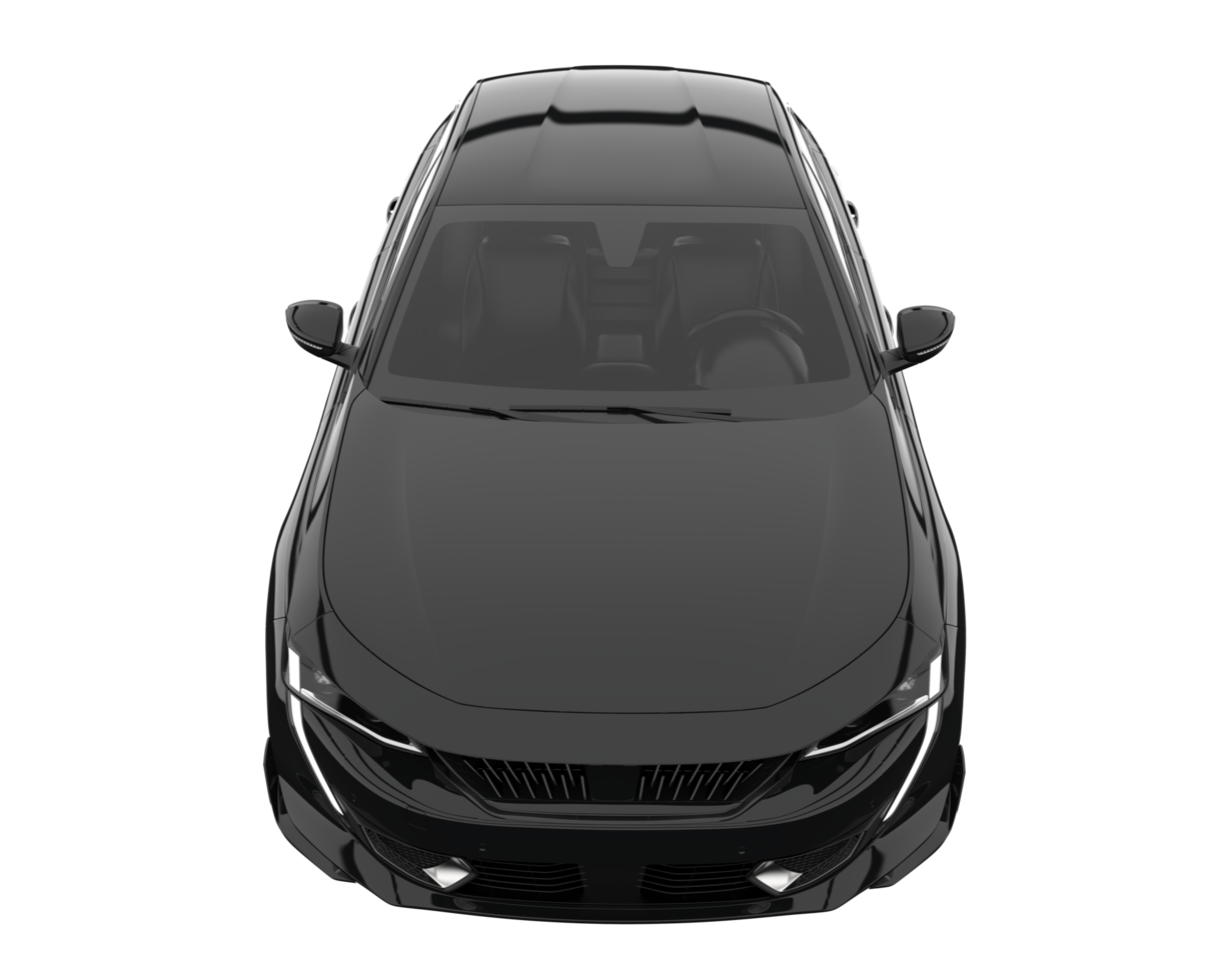 Modern car isolated on transparent background. 3d rendering - illustration png