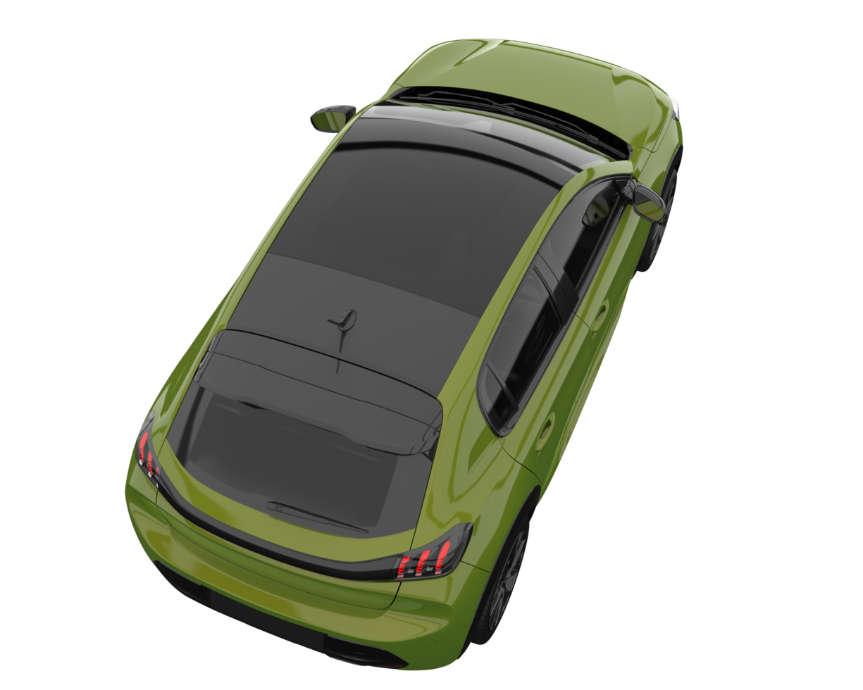 Modern car isolated on transparent background. 3d rendering - illustration png