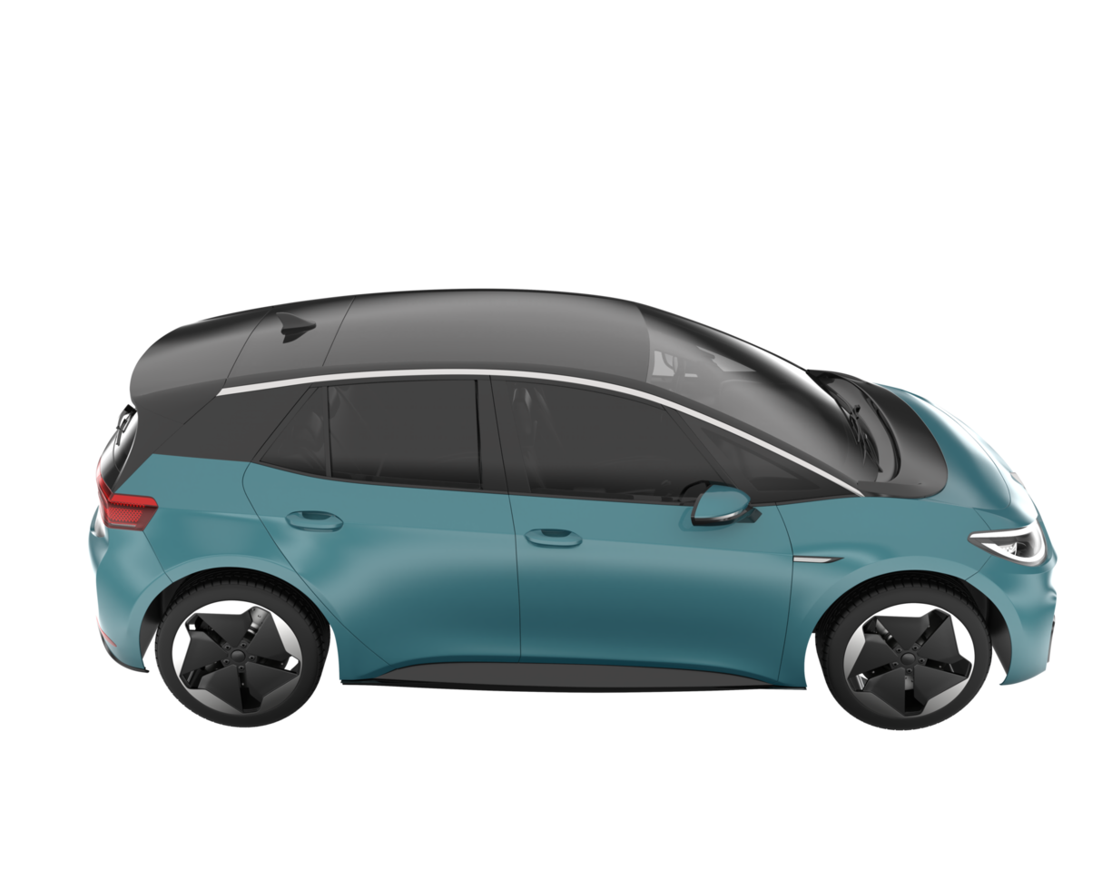 Modern car isolated on transparent background. 3d rendering - illustration png