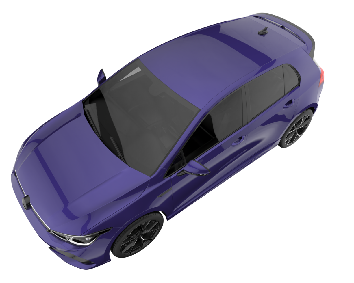 Modern car isolated on transparent background. 3d rendering - illustration png