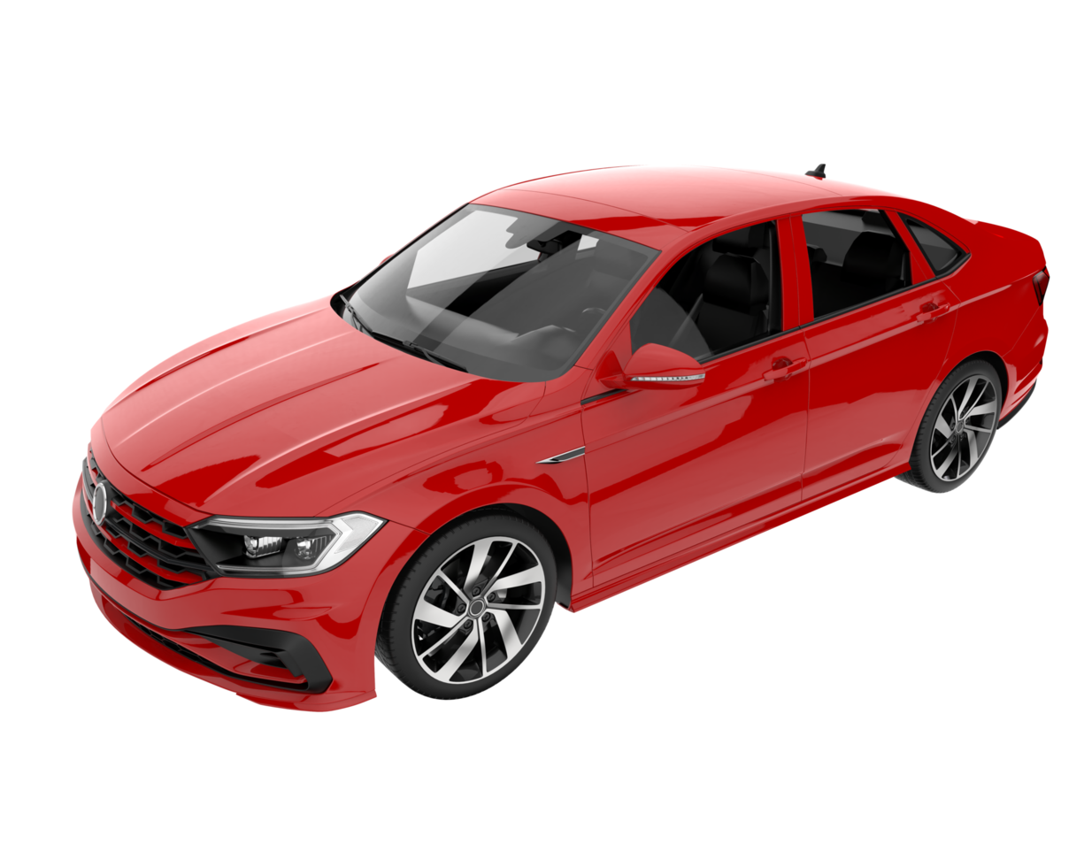 Modern car isolated on transparent background. 3d rendering - illustration png
