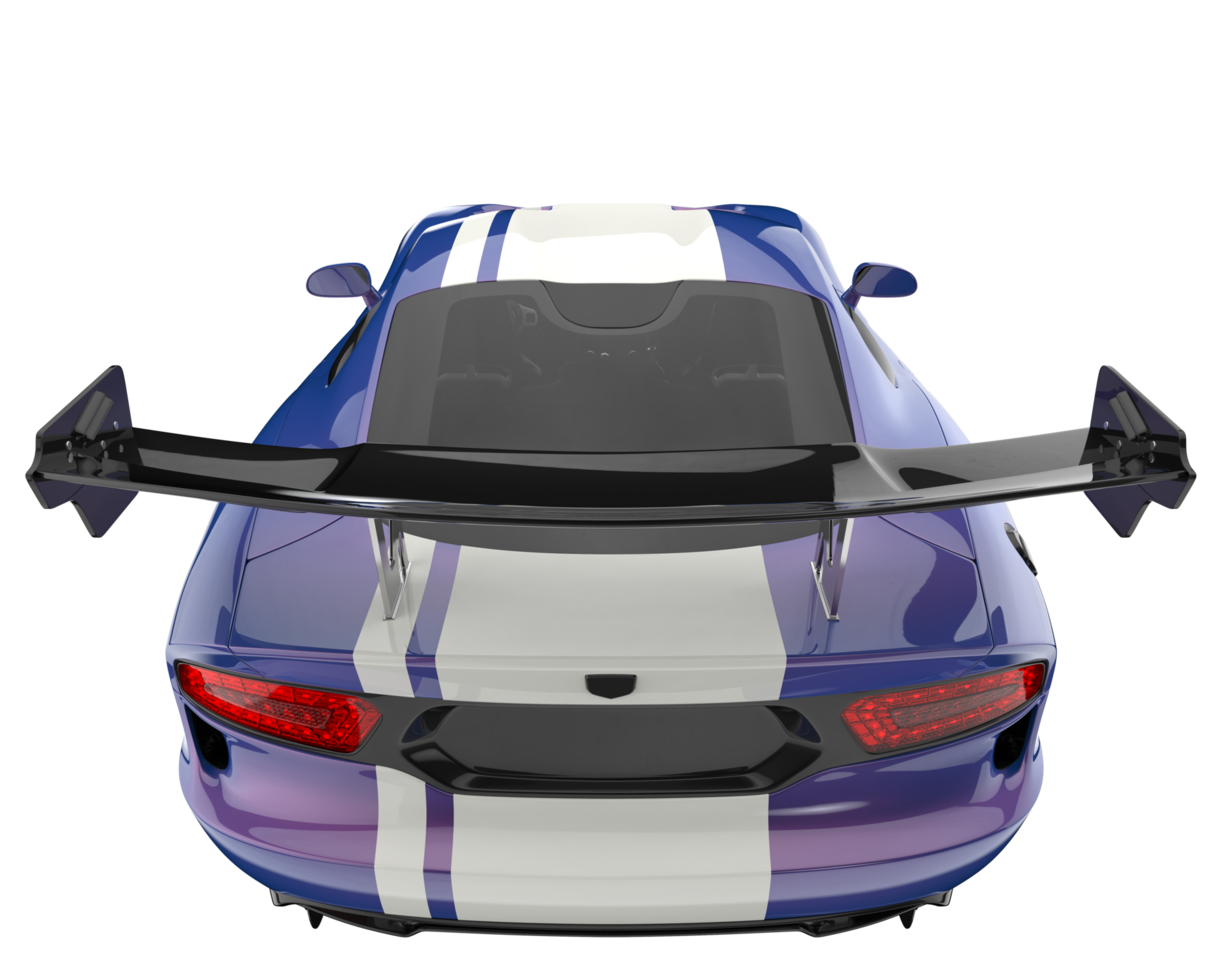 Muscle car isolated on transparent background. 3d rendering - illustration png