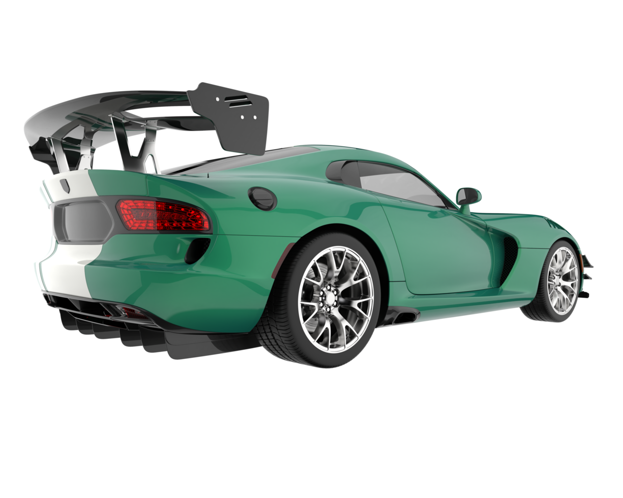 Muscle car isolated on transparent background. 3d rendering - illustration png